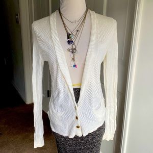 🤍 Free People White Cardigan